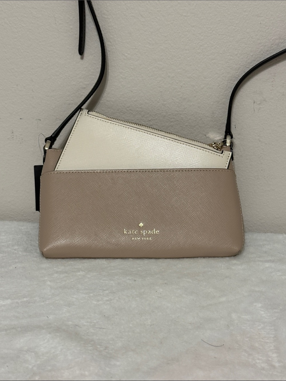 kate spade Beige and Cream Two-Piece Crossbody Bag